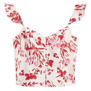 Banana Republic Cropped Linen Tank